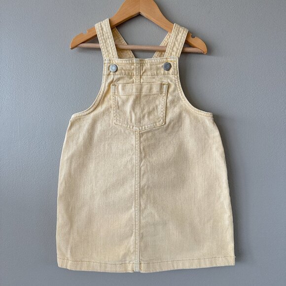 Old Navy Other - Old Navy Jean dress 4T girls yellow denim dressall overalls skirt